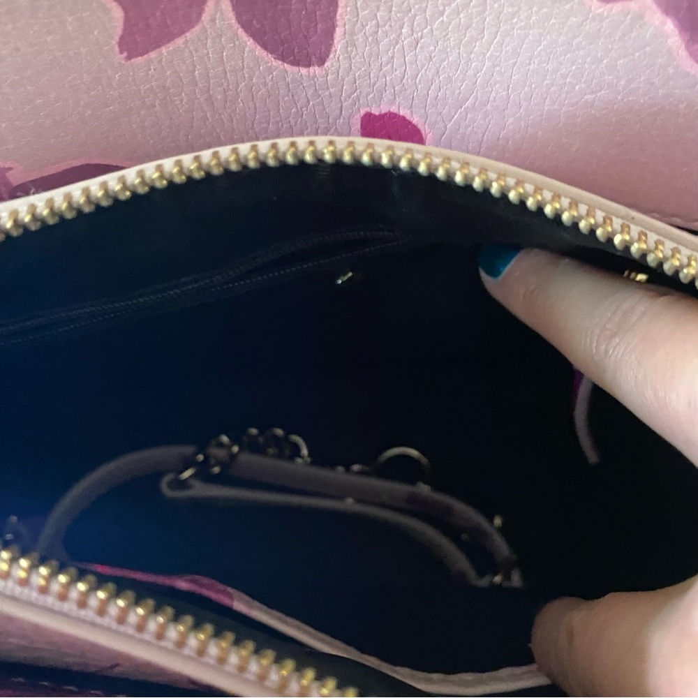 Kate Spade Leather Emerson Place Olivera Pink/Purple Rose Crossbody Bag - Picture 7 of 10